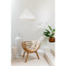 Hanglamp Wit Raffia L 65 cm-Hanglampen-J-Line