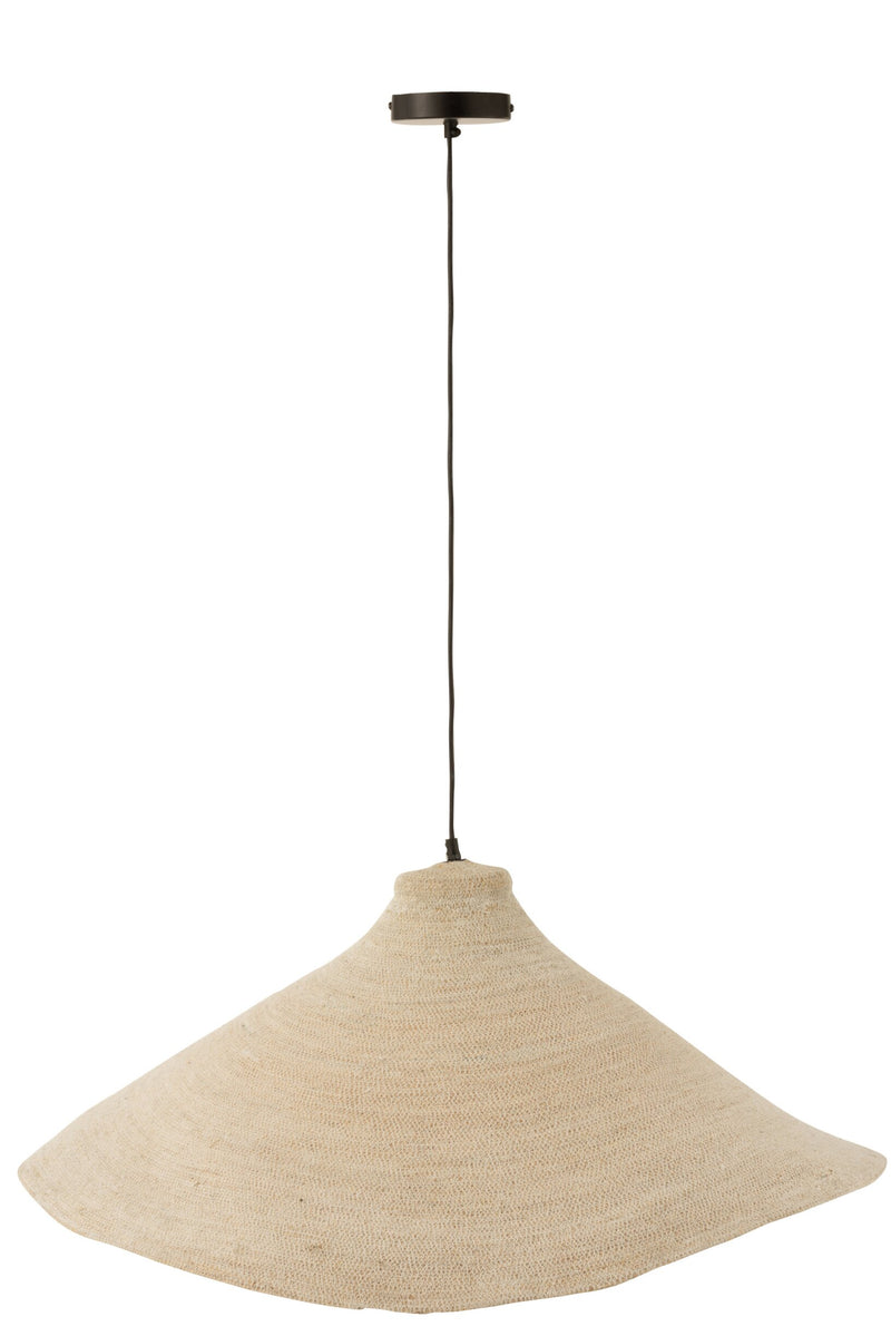 Hanglamp Wit Zeegras 82 cm 82x82x34 cm-Hanglampen-J-Line