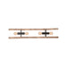 Hanglamp Woody Rechthoekige Hout Naturel 20x100x150 cm-Hanglampen-LABEL51