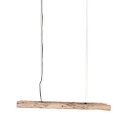 Hanglamp Woody Rechthoekige Hout Naturel 20x100x150 cm-Hanglampen-LABEL51