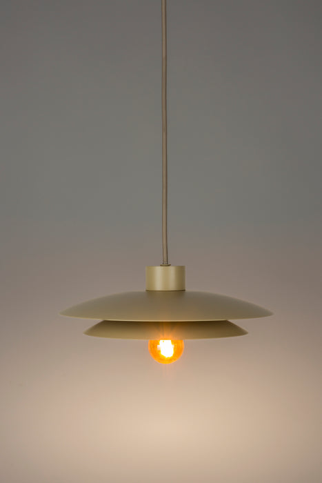 Hanglamp Wubbo Metaal Beige 26.5x26.5 cm E27-Tafellampen-Creating Home