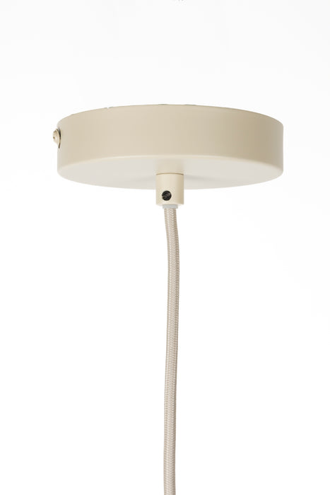 Hanglamp Wubbo Metaal Beige 26.5x26.5 cm E27-Tafellampen-Creating Home