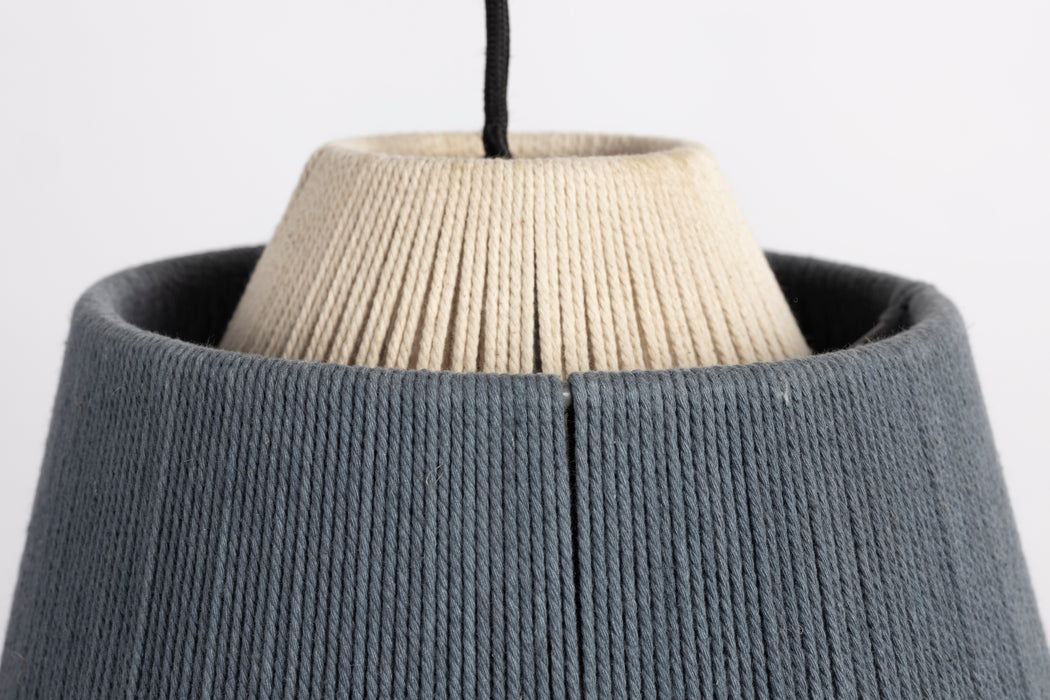 Hanglamp Yumi Polyester Blauw Ø26x20 cm Irrelevant-Tafellampen-Creating Home