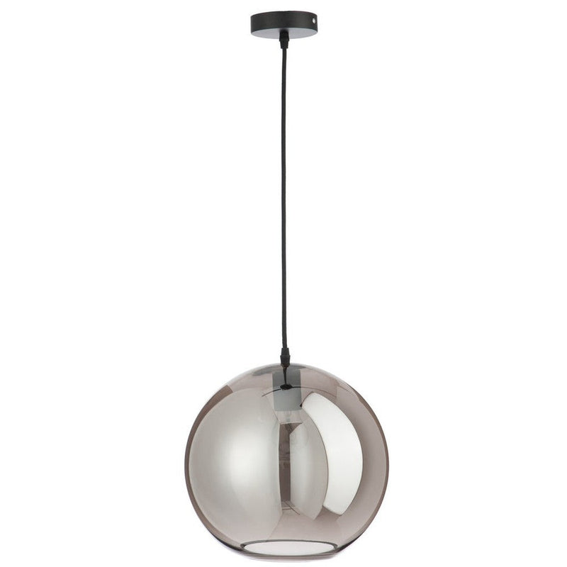 Hanglamp Zilver Glas L 30 cm 30x30x220 cm-Spiegels-J-Line
