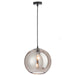 Hanglamp Zilver Glas L 30 cm-Hanglampen-J-Line