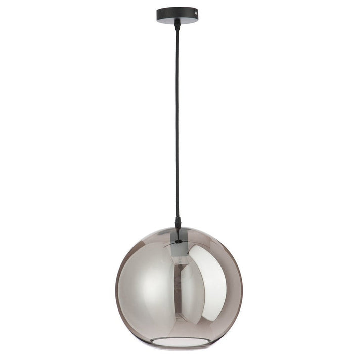 Hanglamp Zilver Glas L 30 cm-Hanglampen-J-Line