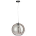 Hanglamp Zilver Glas L 30 cm-Hanglampen-J-Line