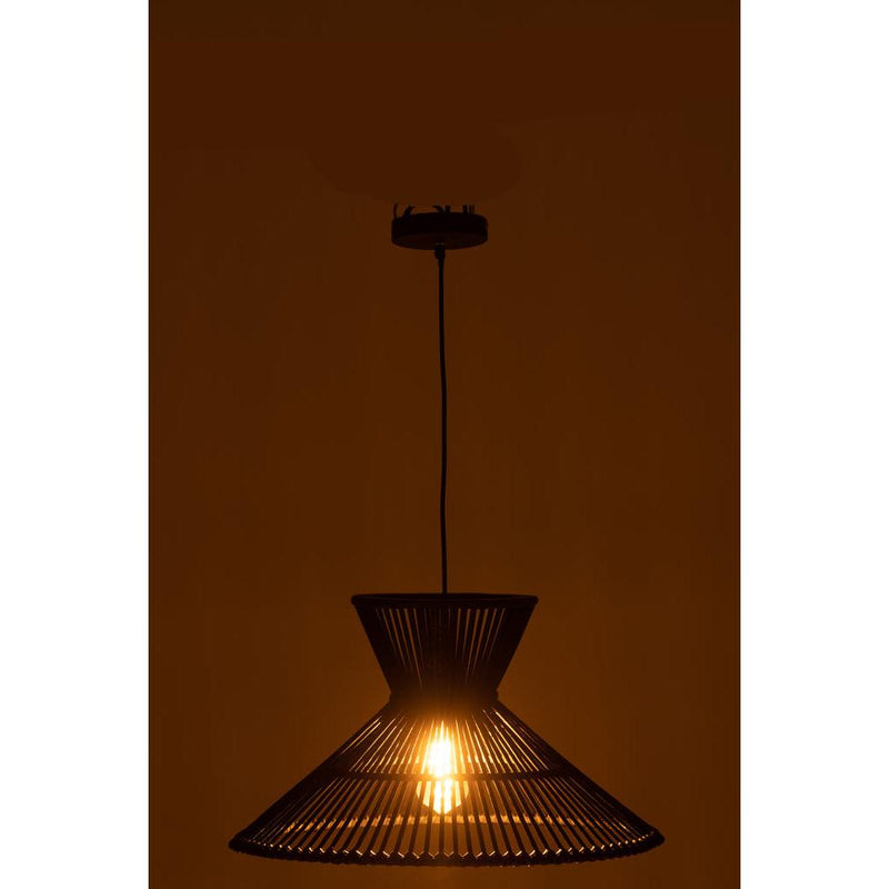 Hanglamp Zwart Bamboe S 53 cm 53x53x147 cm-Hanglampen-J-Line