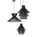 Hanglamp Zwart Bamboe S 53 cm 53x53x147 cm-Hanglampen-J-Line