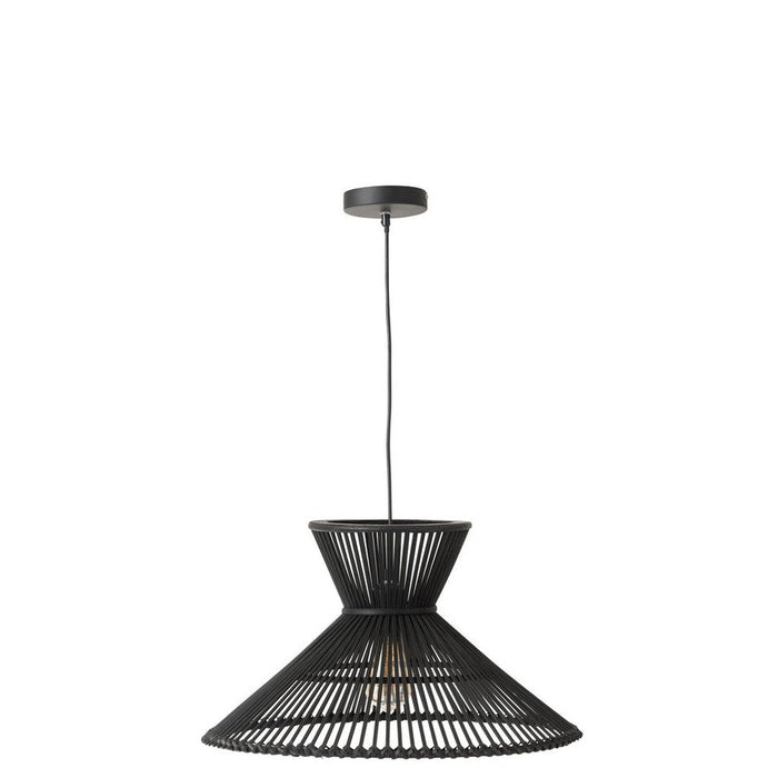 Hanglamp Zwart Bamboe S 53 cm-Hanglampen-J-Line