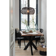 Hanglamp Zwart Ijzer M 52 cm 52.5x52.5x31.5 cm-Hanglampen-J-Line