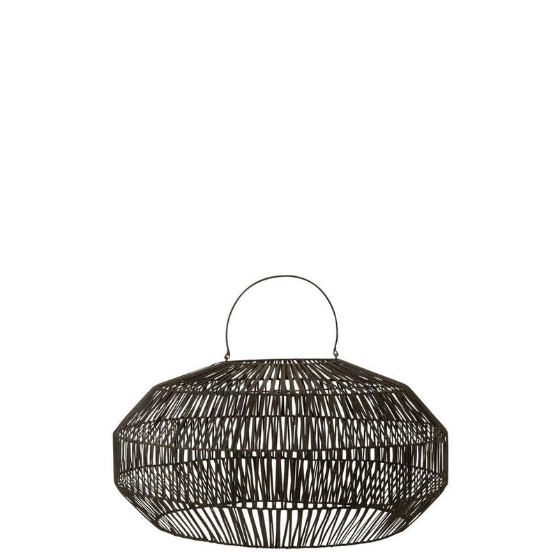 Hanglamp Zwart Ijzer M 52 cm 52.5x52.5x31.5 cm-Hanglampen-J-Line