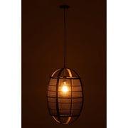 Hanglamp Zwart Ijzer S 37 cm Zwart 37x37x56 cm 46373-Hanglampen-J-Line