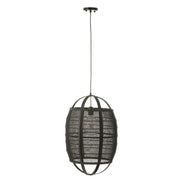 Hanglamp Zwart Ijzer S 37 cm Zwart 37x37x56 cm 46373-Hanglampen-J-Line