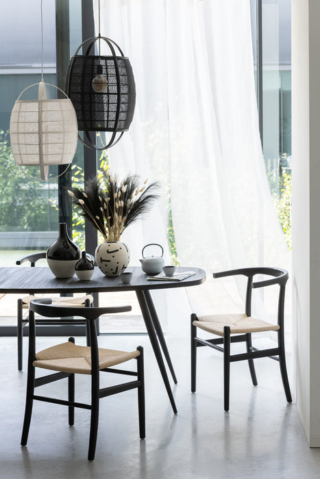 Hanglamp Zwart Ijzer S 37 cm - Zwart - 46373-Hanglampen-J-Line