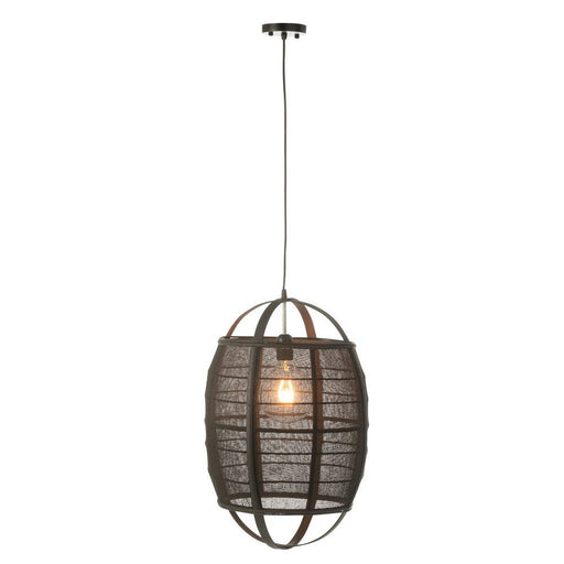Hanglamp Zwart Ijzer S 37 cm - Zwart - 46373-Hanglampen-J-Line