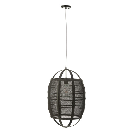 Hanglamp Zwart Ijzer S 37 cm - Zwart-Hanglampen-J-Line