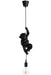 Hanglamp Zwart Polykunsthars 12 cm 12.5x16.5x96 cm-Hanglampen-J-Line