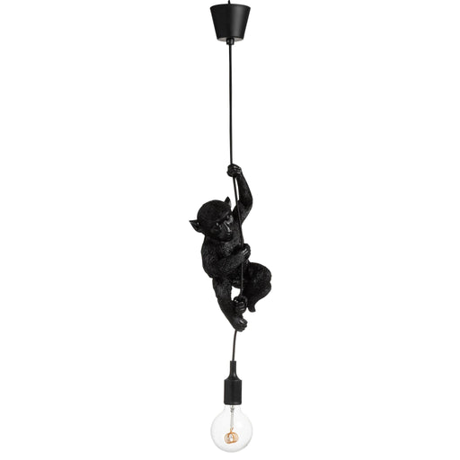 Hanglamp Zwart Polykunsthars 12 cm-Hanglampen-J-Line