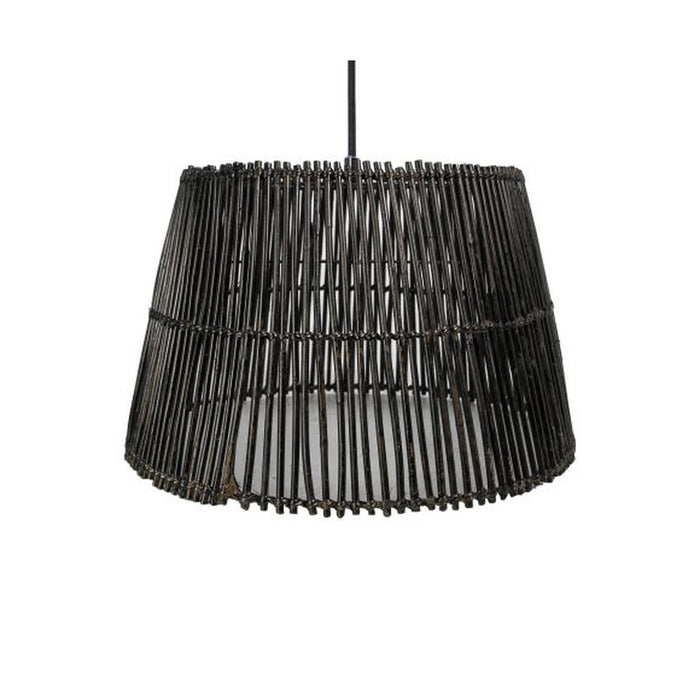 Hanglamp - ø33 - rotan - zwart wash-Hanglampen-HSM Collection