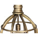 Hanglamp - ø40x50 - goud - metaal-Hanglampen-HSM Collection