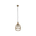 Hanglamp - ø40x50 - goud - metaal-Hanglampen-HSM Collection