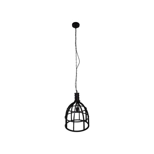 Hanglamp - ø40x50 - zwart - metaal-Hanglampen-HSM Collection