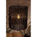 Hanglamp - ø50 - rotan - zwart wash-Hanglampen-HSM Collection