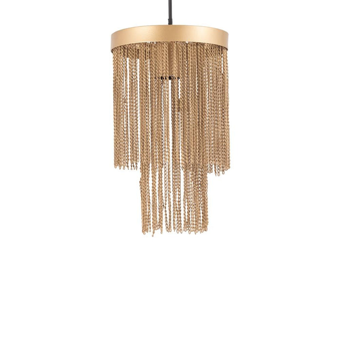 Hanglampen Brenton Goud IJzer Chains Rond Hanglamp S-Hanglampen-PTMD