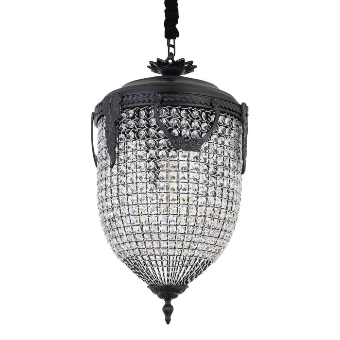 Hanglampen Hanglamp Lidde Crystal Ovaal Chandelier Lamp Classic L-Hanglampen-PTMD