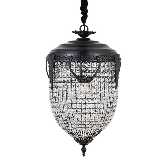 Hanglampen Hanglamp Lidde Crystal Ovaal Chandelier Lamp Classic L-Hanglampen-PTMD
