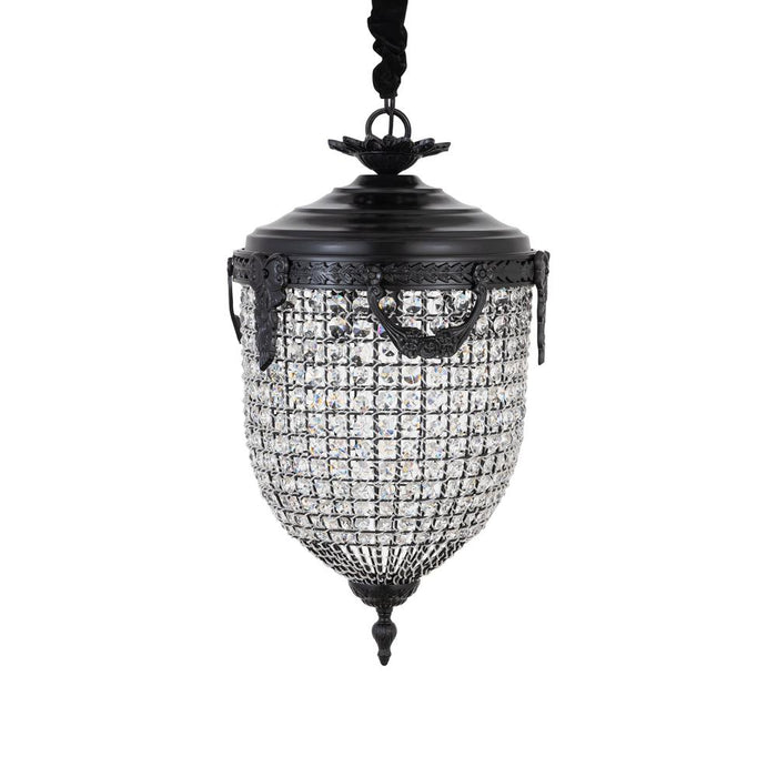 Hanglampen Hanglamp Lidde Crystal Ovaal Chandelier Lamp Classic S-Hanglampen-PTMD
