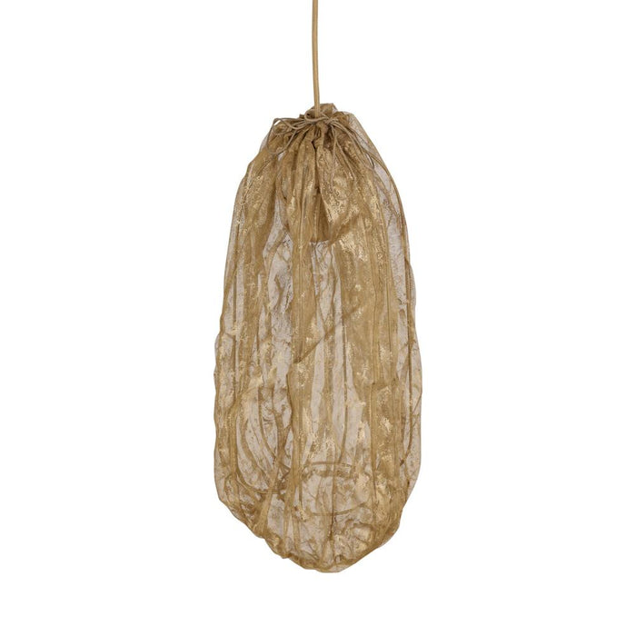 Hanglampen Hanglamp Maitia Goud Rough Looking Stof Plafondlamp-Hanglampen-PTMD