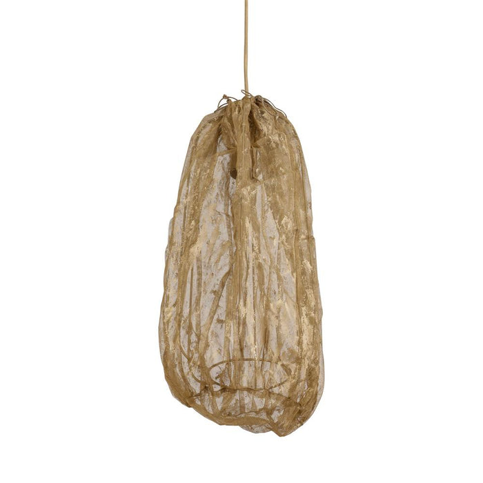Hanglampen Hanglamp Maitia Goud Rough Looking Stof Plafondlamp-Hanglampen-PTMD