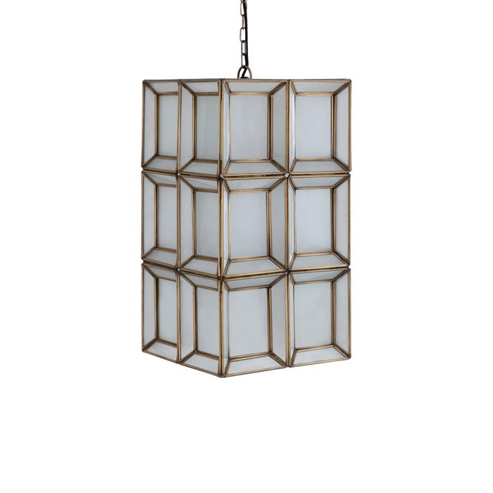Hanglampen Layra Wit Milk Glas Hanglamp Antique-Hanglampen-PTMD