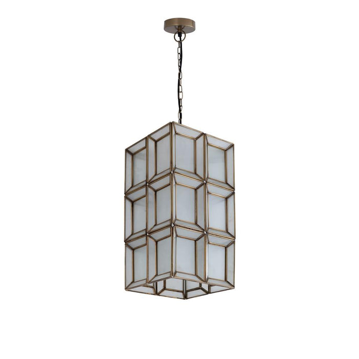 Hanglampen Layra Wit Milk Glas Hanglamp Antique-Hanglampen-PTMD
