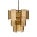 Hanglampen Loucas Messing Lustre Glas Hanglamp Layers L-Hanglampen-PTMD