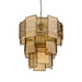 Hanglampen Loucas Messing Lustre Glas Hanglamp Layers L-Hanglampen-PTMD