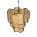 Hanglampen Loucas Messing Lustre Glas Hanglamp Layers L-Hanglampen-PTMD