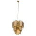 Hanglampen Loucas Messing Lustre Glas Hanglamp Layers L-Hanglampen-PTMD