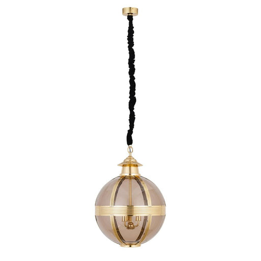 Hanglampen Mikk Messing Antiek Luster Glas Hanglamp Rnd M-Hanglampen-PTMD
