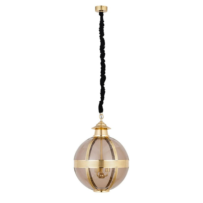 Hanglampen Mikk Messing Antiek Luster Glas Hanglamp Rnd M-Hanglampen-PTMD