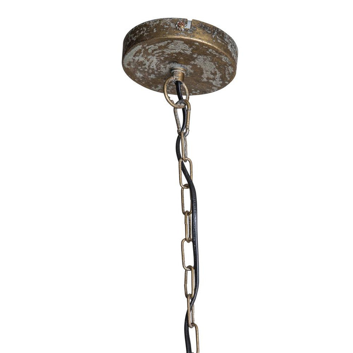 Hanglampen Moira Goud Metaal Hanglamp Palm Leaf Breed-Hanglampen-PTMD
