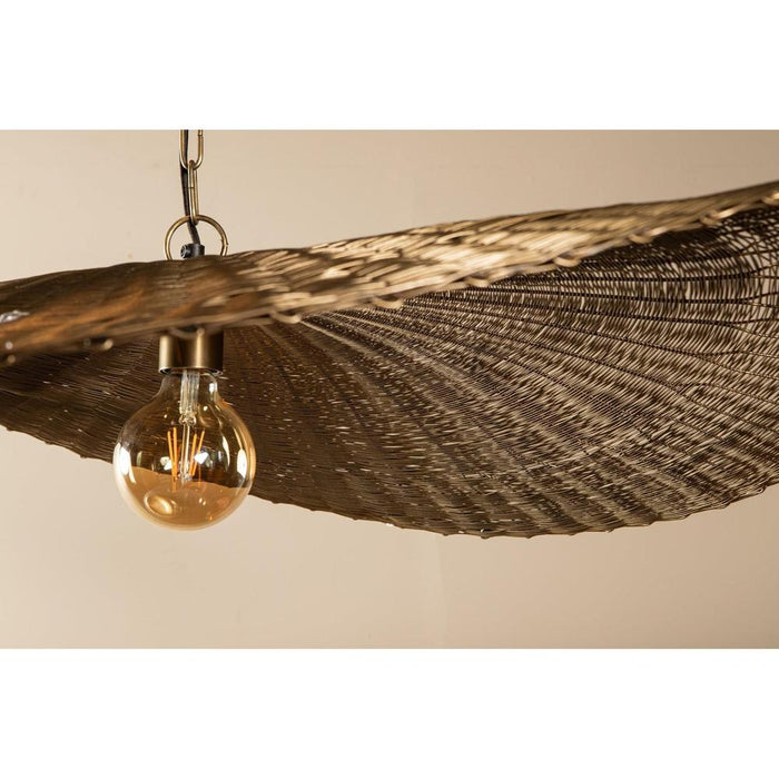Hanglampen Shauney Goud IJzer Wavy Hanglamp Rond L-Hanglampen-PTMD