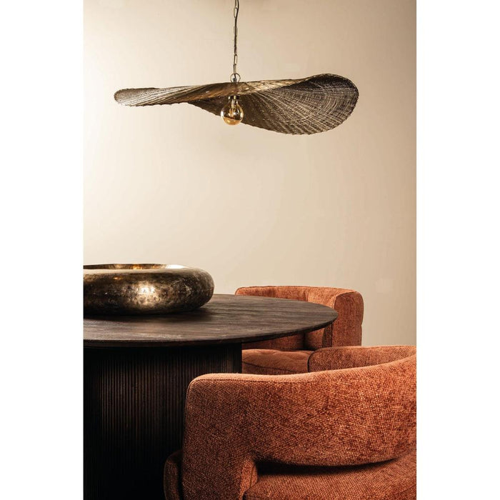 Hanglampen Shauney Goud IJzer Wavy Hanglamp Rond L-Hanglampen-PTMD