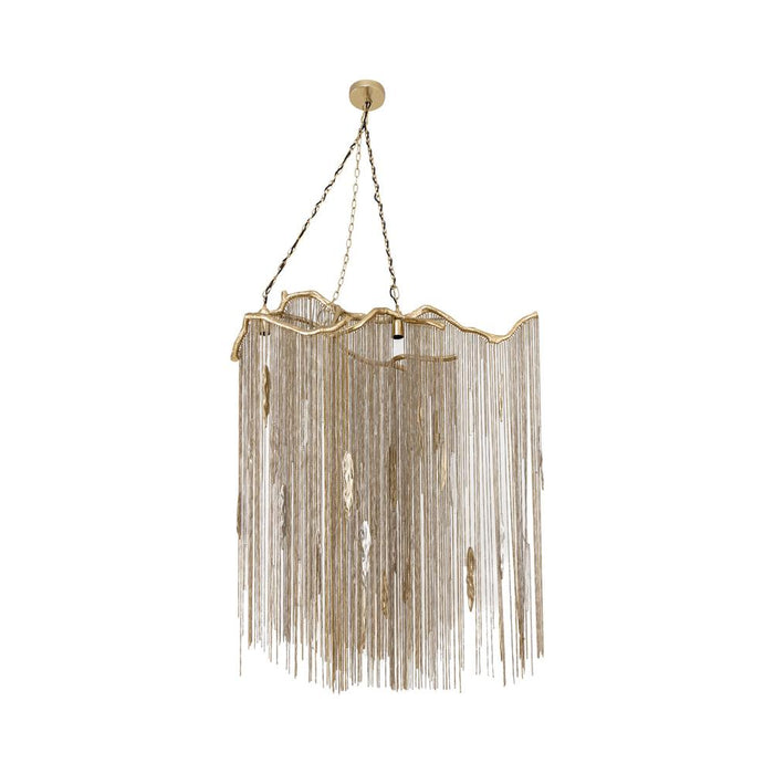 Hanglampen Wilco Messing Casted Alu Hanglamp Chains Breed-Hanglampen-PTMD
