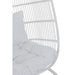 Hangstoel Ovaal staal wit-Hangstoelen-J-Line