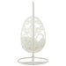 Hangstoel+kussens Bula metaal/riet wit-Hangstoelen-J-Line