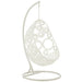 Hangstoel+kussens Bula metaal/riet wit-Hangstoelen-J-Line