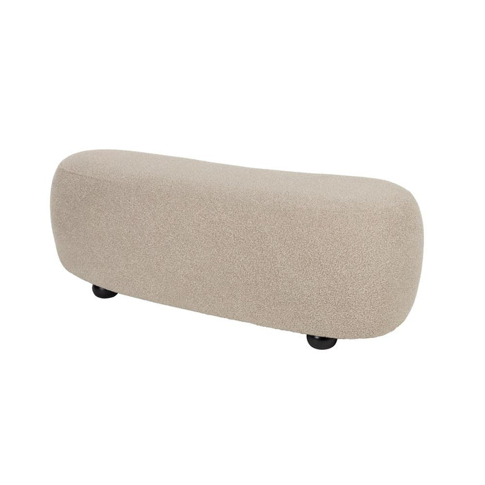 Hocker Noxx Beige Polyester 120 cm-Poefen-Creating Home